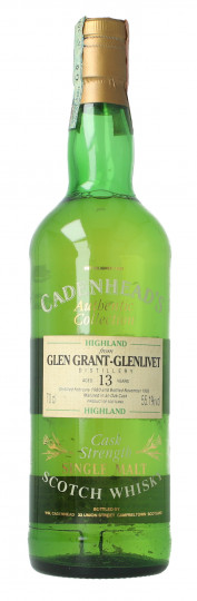 Glen Grant Speyside  Scotch Whisky 13 year old 1980 1990 70cl 55.1% Cadenhead -cask