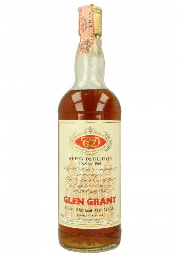 Glen Grant Speyside  Scotch Whisky 1948 & 1961 Bot.1981 75cl 40% Gordon MacPhail - Royal Wedding