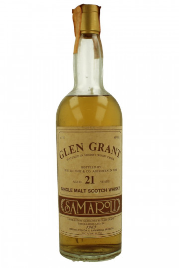 Glen Grant Speyside  Scotch Whisky 21yo 1963 1984 75cl 46% Samaroli
