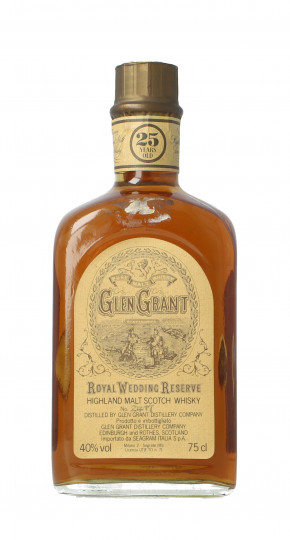 Glen Grant Speyside Scotch Whisky 25 Year Old Bottled 1977 75cl 40% OB- Royal Wedding