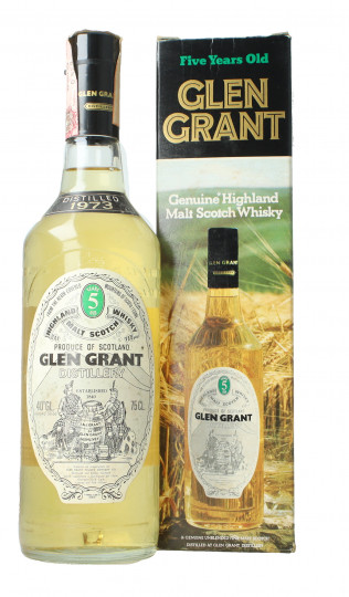 Glen Grant Speyside  Scotch Whisky 5 year old 1973 75cl 40% OB-