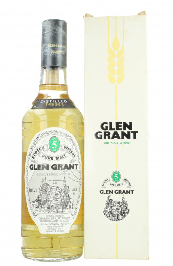 Glen Grant Speyside  Scotch Whisky 5 Years Old 1981 75cl 40% OB  -