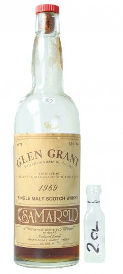 Glen Grant Speyside  Scotch Whisky SAMPLE !!!! 1969 1984 2cl 59% R.W. Duthie -Samaroli Top Sample 2cl