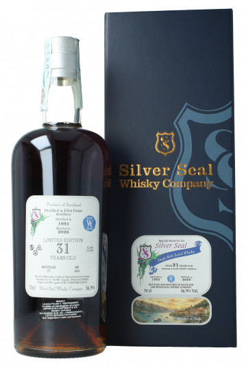 Glen Grant  Speyside Single Malt whisky 31 years Old 1995 2026 70cl 56.9% Silver Seal - cask 01021