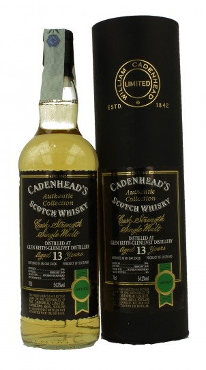 GLEN KEITH 13 years old 1996 2010 70cl 54.2% Cadenhead's - Authentic Collection