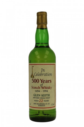 Glen Keith Speyside Scotch Whisky 22yo Bot.1994 70cl 51.2% James MacArthur - 500 years of Scotch Whisky