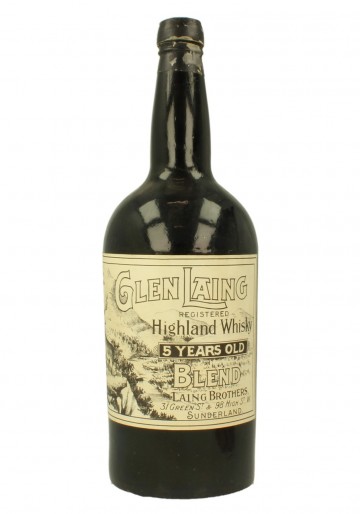 GLEN LAING HIGHLAND WHISKY 5yo Bot.around 1900 Magnum size