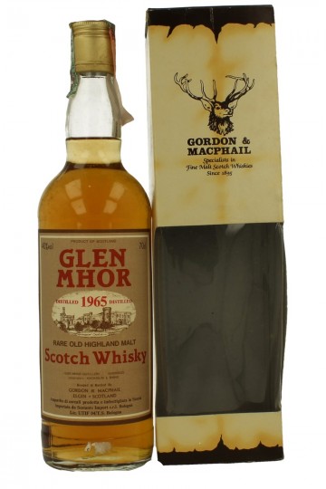 GLEN MHOR 1965 Bot in The 90's 70cl 40% Gordon MacPhail  -Sestante