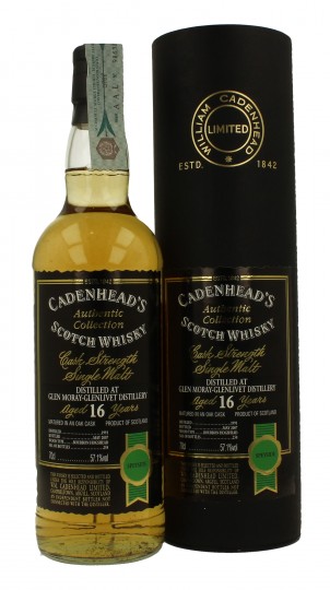 GLEN MORAY 16 years old 1991 2007 70cl 57.1% Cadenhead's - Authentic Collection