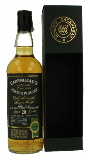 GLEN MORAY 20 years old 1992 2012 70cl 57.3% Cadenhead's - Authentic Collection