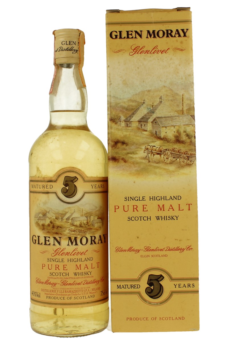 GLEN MORAY 5 years old Bot 80's 75cl 40% - Products - Whisky