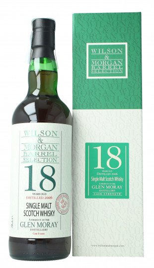 Glen Moray Speyside  Scotch Whisky 18 years old 2006 2024 70cl 54.8% - Wilson & morgan -cask strenght  cask 72007