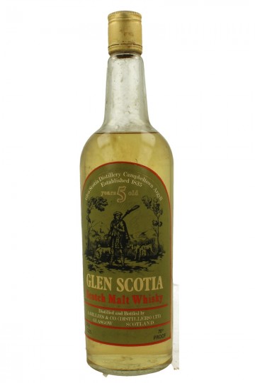 GLEN SCOTIA 5yo bot 60/70's 26 2/3 Fl. Ozs 70 proof OB