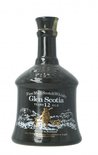 Glen Scotia Campbelltown  Scotch Whisky 12 year old - Bot.70's-80's 75cl 43% Ceramic decanter -