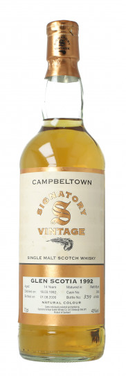 Glen Scotia Campbelltown  Scotch Whisky 14 years old 1992 2006 70cl 43% Signatory  - Cask 306