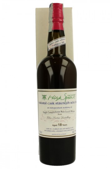 GLEN SCOTIA HIGH SPIRITS  18 YO 1991  2009  75 CL 60.7%