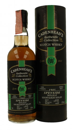 GLEN SPEY 15 years old 1985 2001 70cl 57.5% Cadenhead's - Authentic Collection