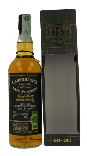 GLEN SPEY 21 years old 1995 2017 70cl 57.7% Cadenhead's - Authentic Collection-175th anniversary