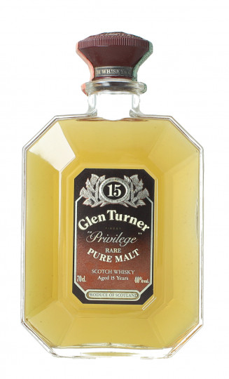 GLEN Turner  Pure Malt Scotch whisky 15 year old - Bot. in The 90's 70cl 40% OB-