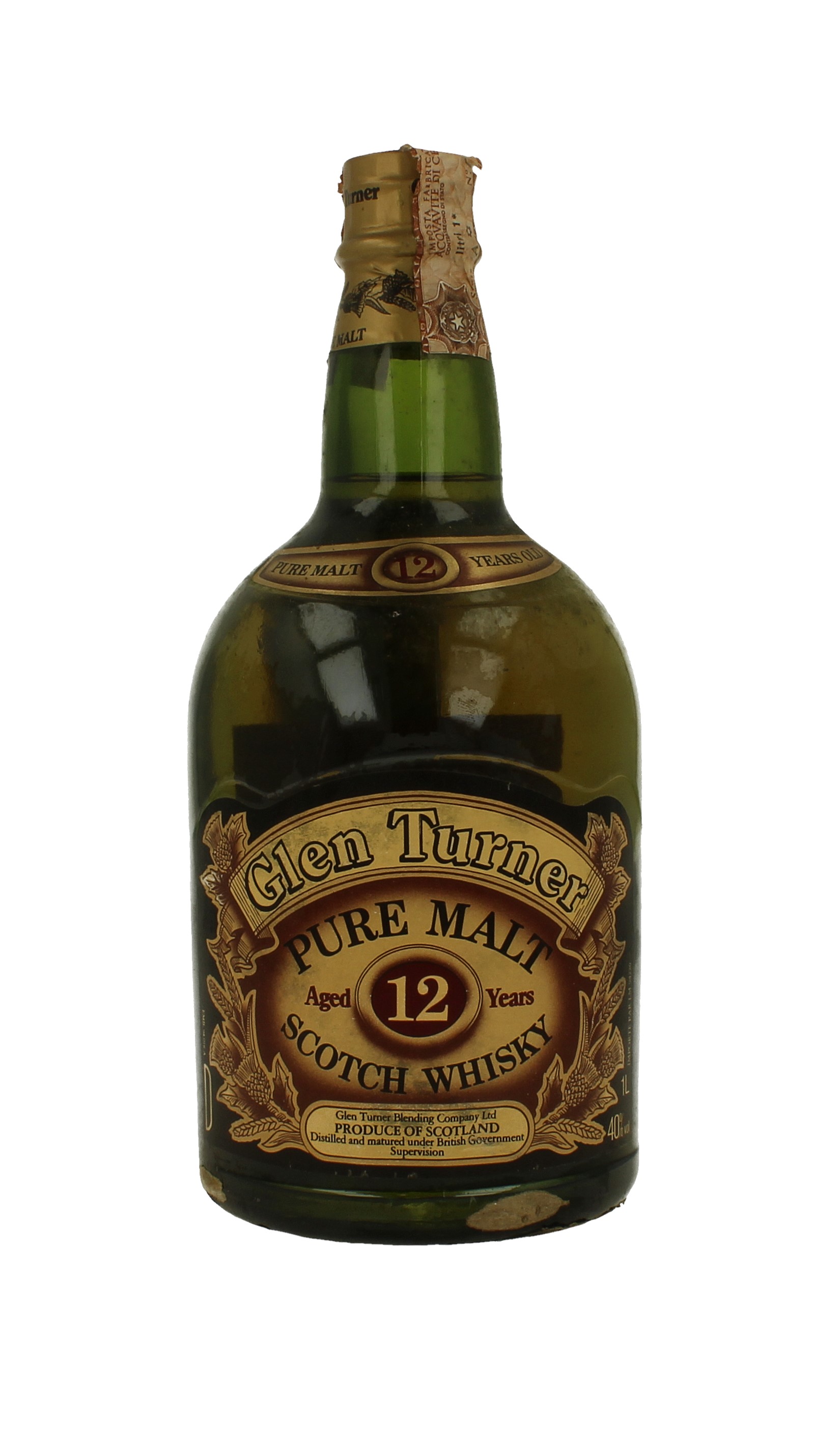 Glen Turner Pure Malt Scotch Whisky Bot 60/70's 100cl 43 Products
