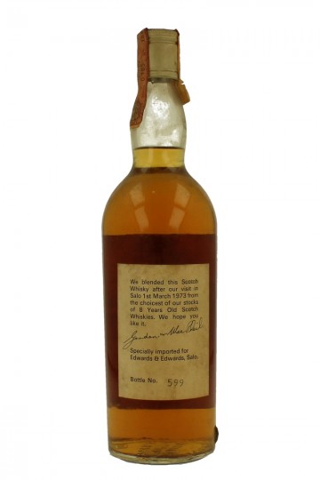 GLEN URQUHART 8 years old Bot. in the  60'S /70's 75cl 43% Gordon MacPhail- for Edward Giaccone