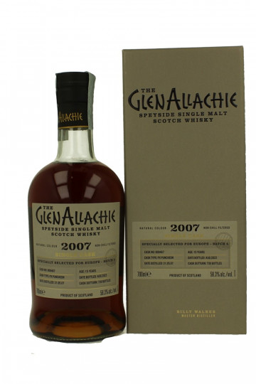 GLENALLACHIE 15 Years Old 2007 2022 70cl 58.3% OB- PX Puncheon Batch 5