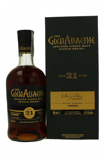 GLENALLACHIE 21 Years Old 70cl 51.1% OB- Batch 3