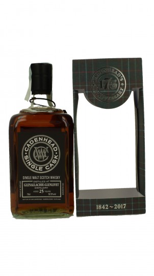 GLENALLACHIE 25 Years old 1992 2017 70cl 52% Cadenhead's - Single Cask-175th Anniversary