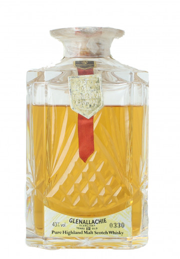 Glenallachie Crystal  Decanter 12 Years Old Bot 80's 75cl 40%