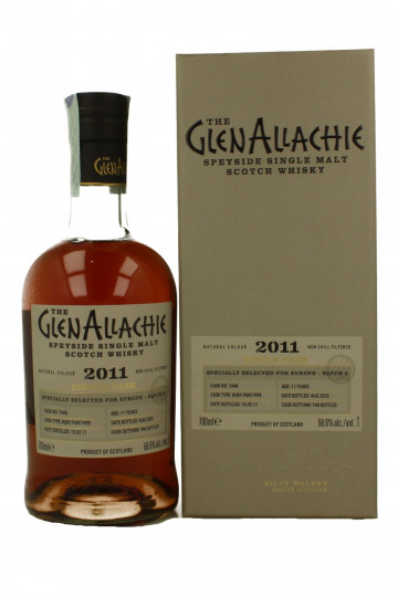 GLENALLACHIE PORT PIPE 2011 2022 70cl 58.6% OB