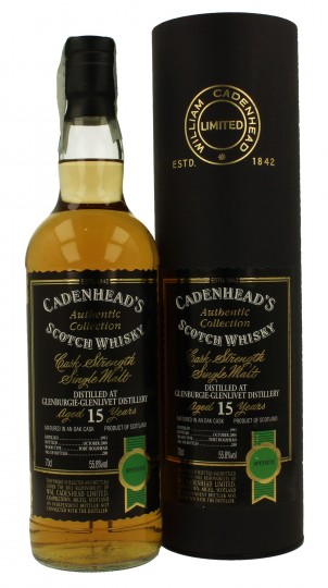 GLENBURGIE 15 years old 1993 2008 70cl 55.8% Cadenhead's - Authentic Collection