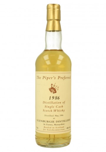 GLENBURGIE 1986 70cl 46 Scotch Connection - The Piper's Prefered