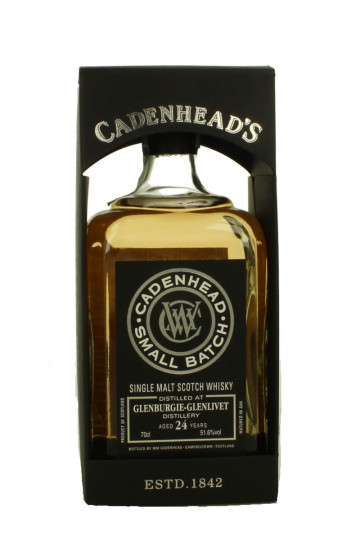 GLENBURGIE 24 years old 1992 2016 70cl 51.6% Cadenhead's - Small Batch