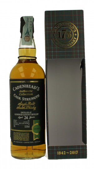 GLENBURGIE 24 years old 1993 2017 70cl 53% Cadenhead's - Authentic Collection-175th anniversary