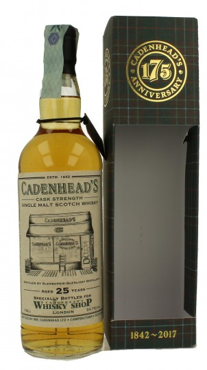 GLENBURGIE 25 Years old 1992 2017 70cl 53.7% Cadenhead's - Whisky shop London