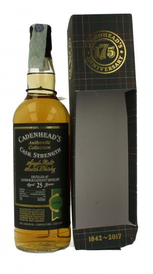 GLENBURGIE 25 Years old 1992 2017 70cl 54.6% Cadenhead's - Authentic Collection