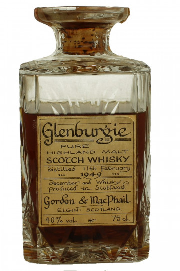 Glenburgie Speyside Scotch Whisky 1949 Bot. 70/80's 75cl 40% Gordon MacPhail
