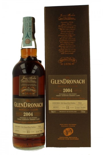 GLENDRONACH 11 years old 2004 2015 70cl 57.8% cask 5524 PX sherry Puncheon