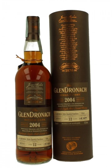 GLENDRONACH 12 years old 2004 2016 70cl 51.1% cask 6343 PX sherry Puncheon