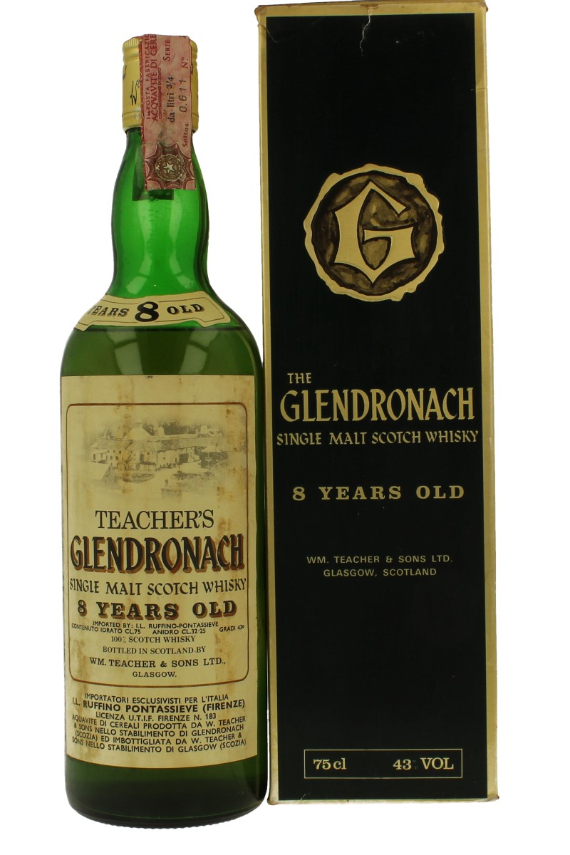 GLENDRONACH 8 years old - Bot.70's 75cl 43% OB -low level