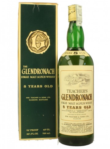 GLENDRONACH 8yo Bot.70's 26-2/3 Fl.Ozs 75°proof OB - Ruffino Imp.