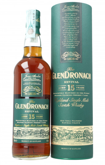 Glendronach Highland  Scotch Whisky 15 Year old 70cl 46% OB  -Not Chill Filtered