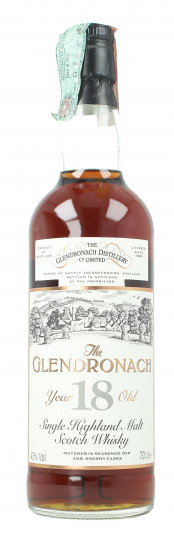 GLENDRONACH Highland Single Malt Whisky 18 Year old 1976 70cl 43%