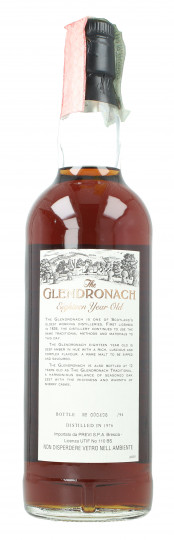 GLENDRONACH Highland Single Malt Whisky 18 Year old 1976 70cl 43%
