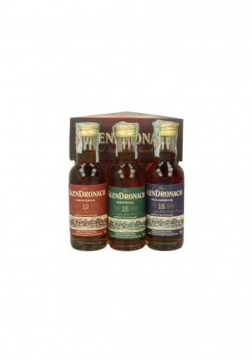 GLENDRONACH MINI SET  12-15-18YO 5CL MINIATURES 