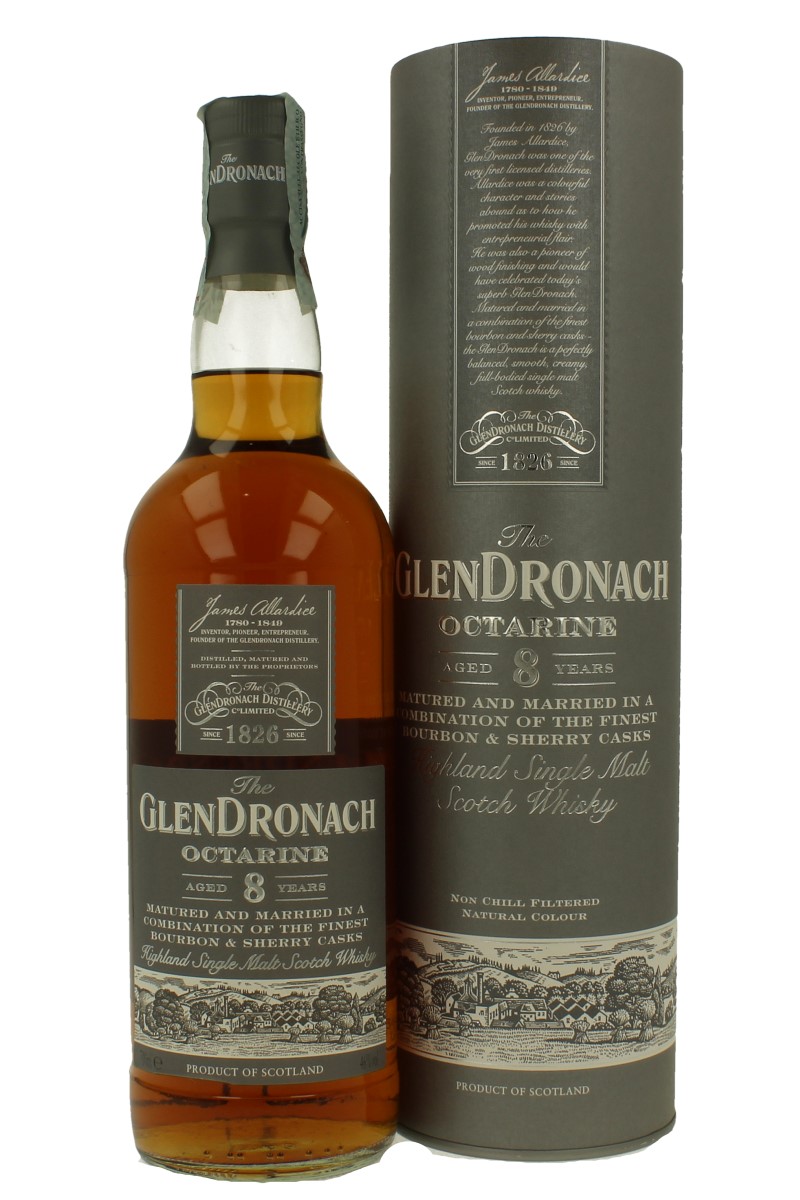 GLENDRONACH Octarine 8yo 70cl 46% OB- Combination Bourbon and