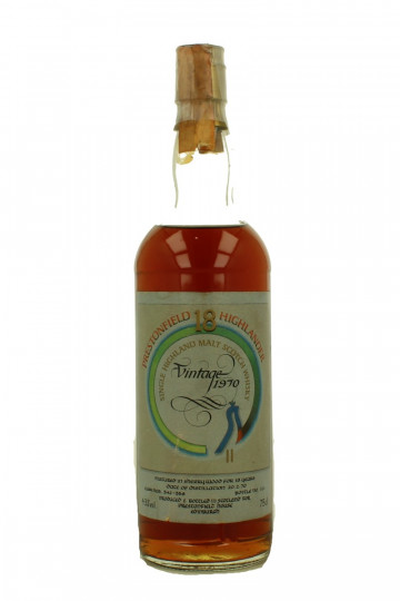 GLENDRONACH Single Highland Malt Scotch Whisky 18 Year Old 1970 75cl 43% The Prestonfield House- Signatory