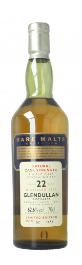 Glendullan Speyside Scotch Whisky 22 year old 1972 70cl 62.6% OB  - Rare Malts selection no box