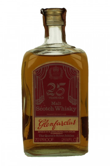 GLENFARCLAS 25 Years old 1952 1977 75cl 70 Proof Gordon MacPhail  - The Queen Silver Jubilee