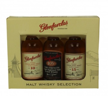 GLENFARCLAS 5CL 3 MINIATURES MALT WHISKY SELECTION  105-15-10